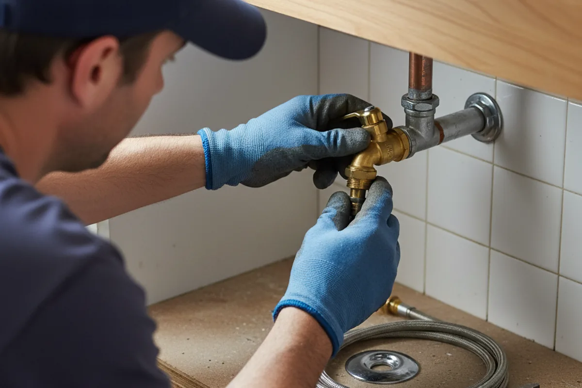 Shutoff valve and fitting work during Repiping in Lakebay